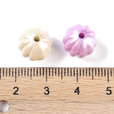 Plating Opaque Acrylic Beads MACR-K361-06-1