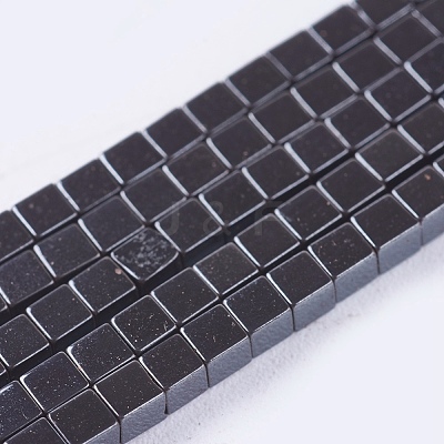 Electroplate Non-magnetic Synthetic Hematite Beads Strands G-J170A-2x2mm-03-1