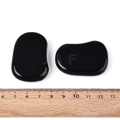 Natural Black Stone Beads G-N360-10A-01-1