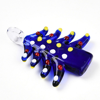 Handmade Lampwork Pendants LAMP-T023-12A-1