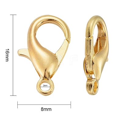 Zinc Alloy Lobster Claw Clasps E106-G-NF-1