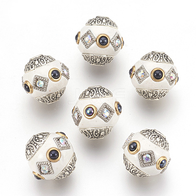Polymer Clay Beads CLAY-F003-G03-1
