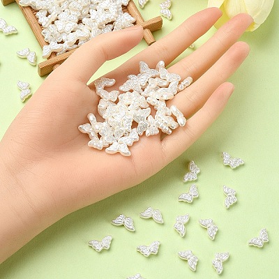 ABS Plastic Imitation Pearl Beads OACR-YW0001-85B-1