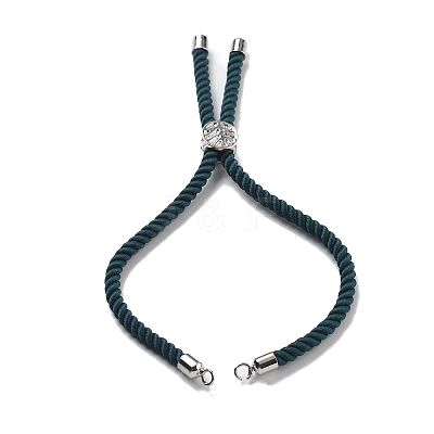 Twisted Nylon Cord Silder Bracelets DIY-B066-03P-30-1