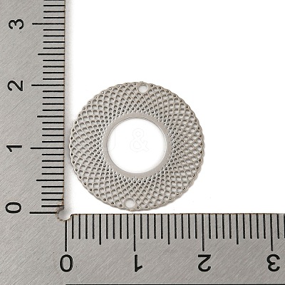 Rack Plating Brass Hollow Out Connector Charms KKC-D001-17P-1