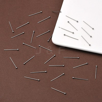 Tarnish Resistant 304 Stainless Steel Ball Head Pins X-STAS-M010-20mm-01-1