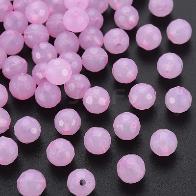 Transparent Acrylic Beads TACR-S154-62E-10-1