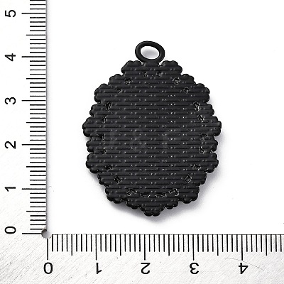 Glass Mirror Pendants FIND-Z073-02EB-01-1