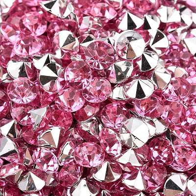Imitation Taiwan Acrylic Rhinestone Pointed Back Cabochons GACR-A003-5mm-14-1