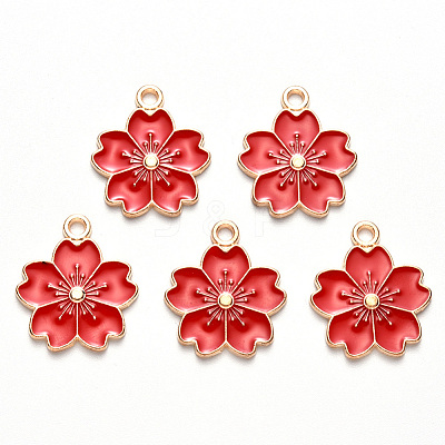 Alloy Enamel Pendants X-ENAM-S121-115A-1