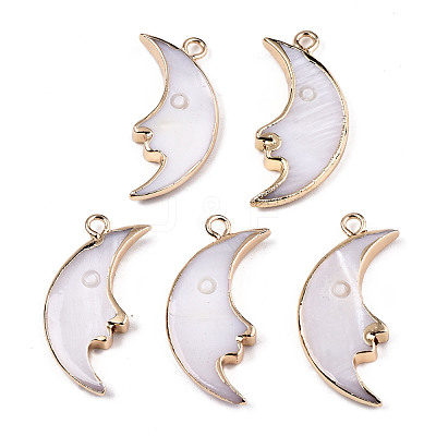 Natural Freshwater Shell Pendants X-SHEL-N026-136-1