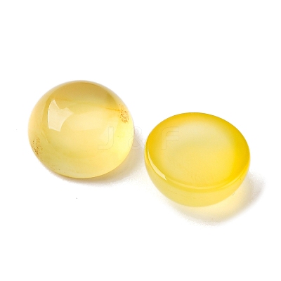 Natural Yellow Agate Cabochons G-K348-07B-04-1