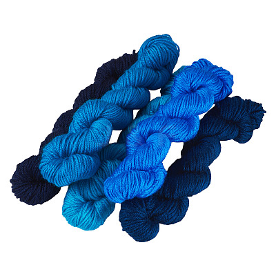 5 Bundles 5 Colors Acrylic Fiber Yarn OCOR-TA0003-22-1