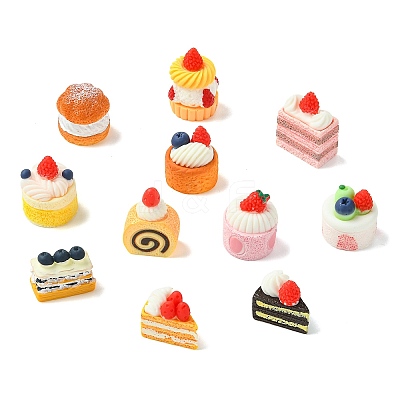 44Pcs 11 Styles Cake Miniature Ornaments DJEW-CJ0001-29-1