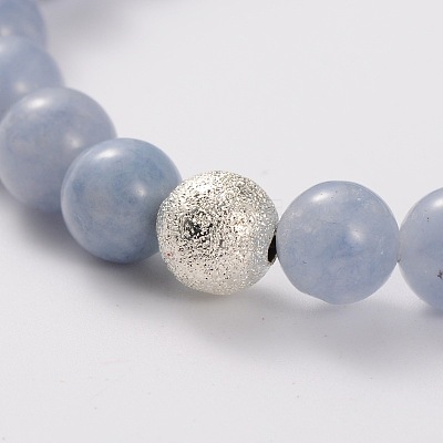 Natural Gemstone Stretch Bracelets X-BJEW-JB01699-05-1