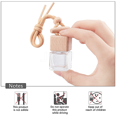 Glass Pendant Decorations HJEW-PH0001-07-WH-1