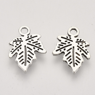 Autumn Theme Tibetan Style Alloy Pendants TIBEP-T009-16AS-RS-1