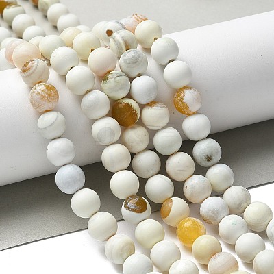 Natural Fire Crackle Agate Beads Strands G-G190-A02-01-1