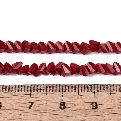 Opaque Glass Beads Strands GLAA-N019-4mm-15-1