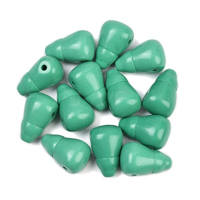 Dyed Synthetic Turquoise 3 Hole Guru Beads G-C198-01A-02-1