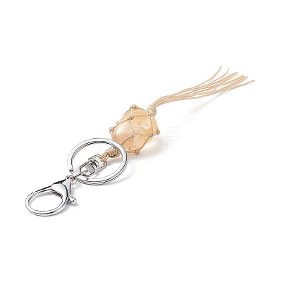 Natural Mixed Gemstone Tassel Keychain KEYC-TA00001-1