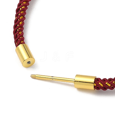 Braided Nylon Cord Bracelet Making MAK-L043-01G-01-1