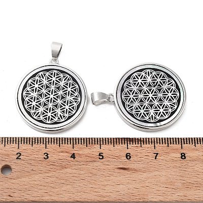 Natural White Shell Pendants SHEL-G017-01P-1
