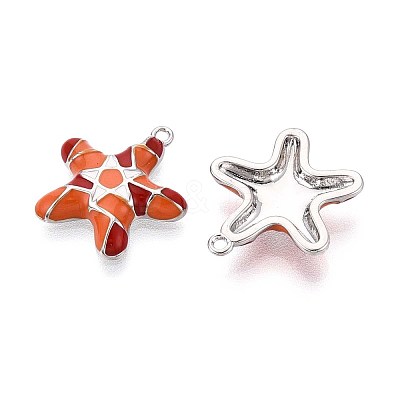 Brass Enamel Pendants KK-T071-30P-1