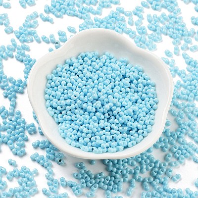Baking Paint Glass Seed Beads SEED-A033-05P-1