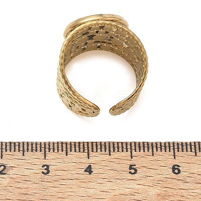 304 Stainless Steel Cuff Ring Components SA-CBA37BC-15D-G-1