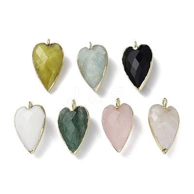 Natural Mixed Stone Pendants G-G012-12G-A-1