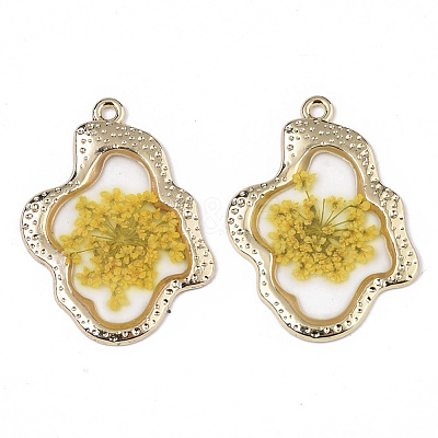 Epoxy Resin Pendants X-RESI-T045-028F-1