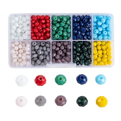 Opaque Solid Color Glass Beads EGLA-X0006-01D-6mm-1