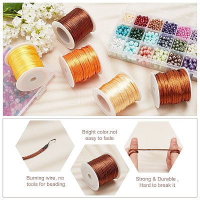 Nylon Satin Rattail Cord NWIR-PH0001-22A-1