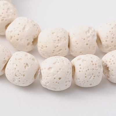 Natural Lava Rock Bead Strands X-G-L435-03-10mm-11-1