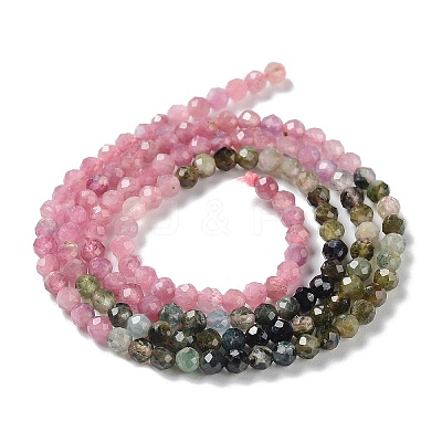 Natural Tourmaline Beads Strands G-P514-A04-04-1