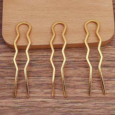 Alloy Hair Forks Findings OHAR-PW0001-109G-1
