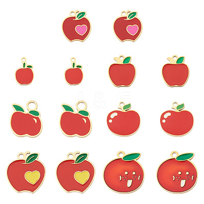14Pcs 7 Styles 304 Stainless Steel Charms STAS-TA0003-42-1