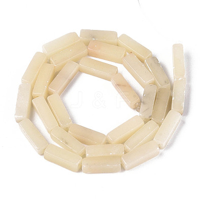 Natural White African Opal Beads Strands G-T141-100B-1