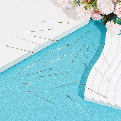 200Pcs Brass Eye Pins KK-GO0001-61-1