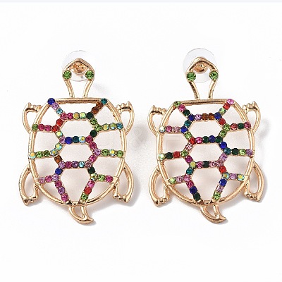 Alloy Stud Earrings for Women EJEW-J045-06LG-1