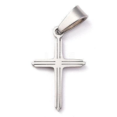 Tarnish Resistant 304 Stainless Steel Pendants STAS-P253-07P-1