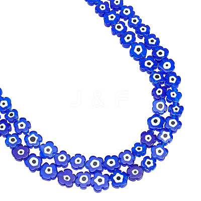2 Strands Handmade Lampwork Beads Strands LAMP-NB0001-66C-02-1