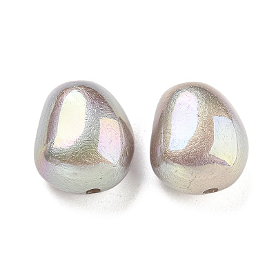 Spray Painted ABS Plastic Beads KY-C017-03A-1