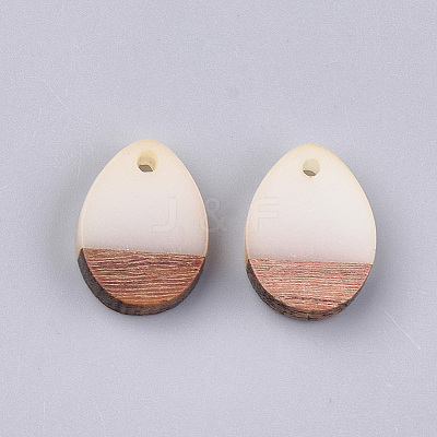 Resin & Walnut Wood Pendants RESI-S358-15E-1