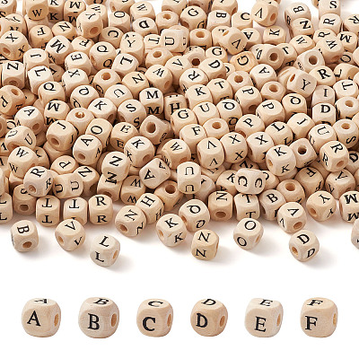 ddPrinted Natural Wood Beads WOOD-KS0001-12-1