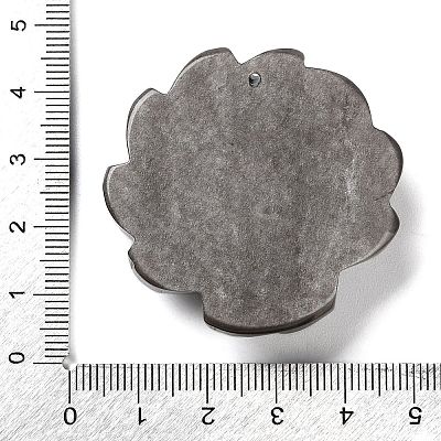 Natural Silver Sheen Obsidian Pendants G-G098-02A-1