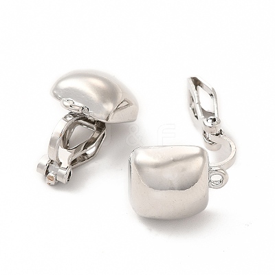 Alloy Clip-on Earring Findings PALLOY-M208-05P-1