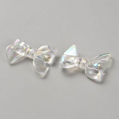 UV Plating Iridescent Transparent AB Color Plated Acrylic Beads LS-TACR-WH0029-01H-1