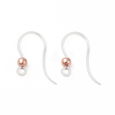Transparent Resin Earring Hooks LS-RESI-G050-01RG-1